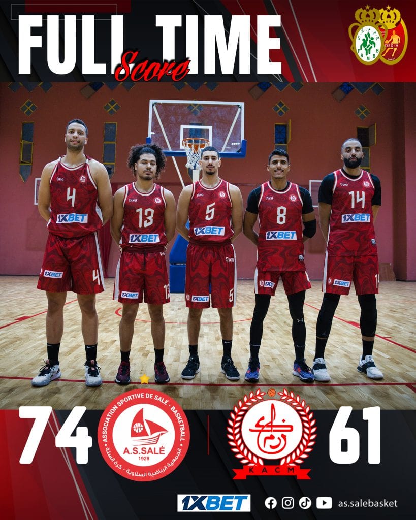 AS SALE Basketball win against KACM Basketball in Marrakech - GAME 3 of DEXH Championship Morocco
